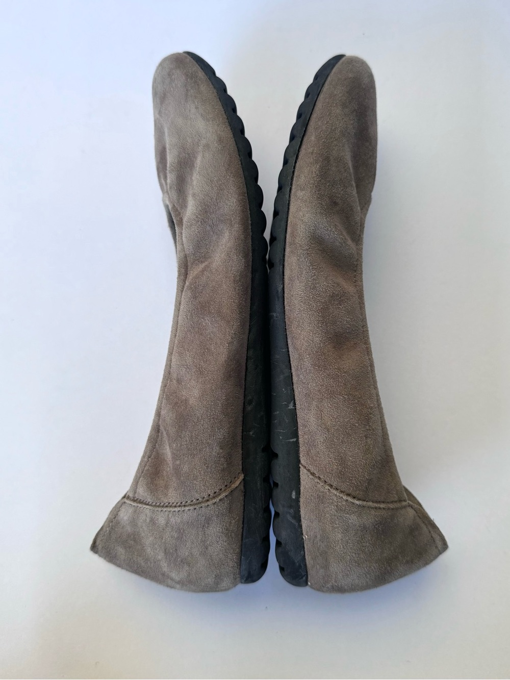 Sabrinas Spain Grey Suede Ballet Flat Shock Absorber EU 37 US 6.5 - Picture 5 of 11